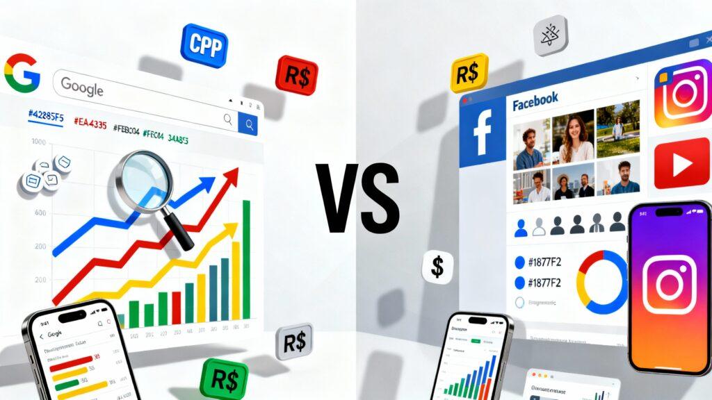 Google Ads vs Facebook Ads: Qual Escolher?